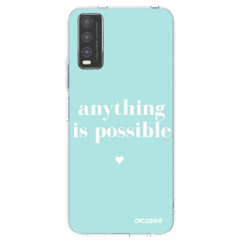 Picasee silikonska prozirna maskica za Vivo Y20s - Anything is possible