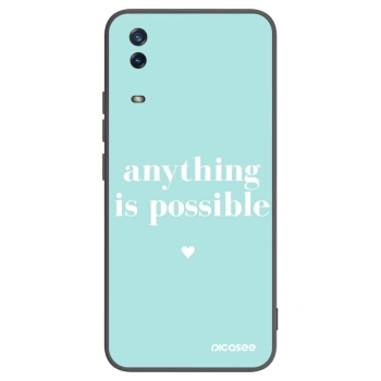 Picasee crna silikonska maskica za Vivo Y11s - Anything is possible