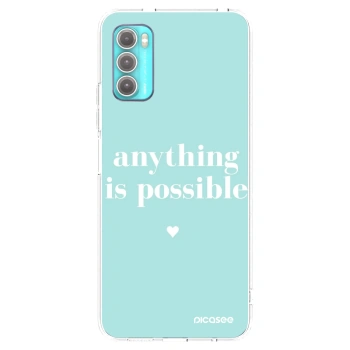 Picasee silikonska prozirna maskica za Motorola Moto G60 - Anything is possible