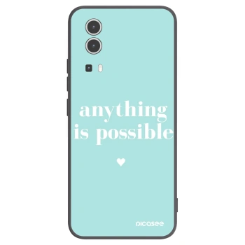 Picasee crna silikonska maskica za Vivo Y72 5G - Anything is possible