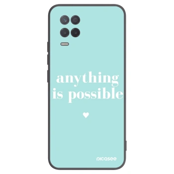 Picasee crna silikonska maskica za Realme 8 5G - Anything is possible