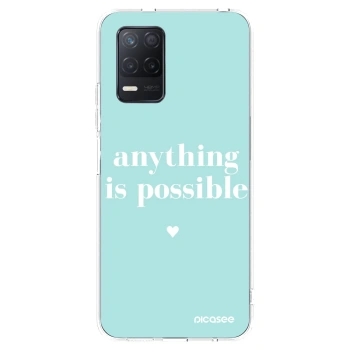 Picasee silikonska prozirna maskica za Realme 8 5G - Anything is possible