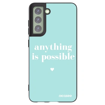 Picasee crna silikonska maskica za Samsung Galaxy S21 FE 5G - Anything is possible