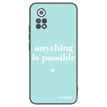 Picasee crna silikonska maskica za Xiaomi Poco X4 Pro 5G - Anything is possible