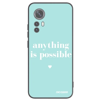 Picasee crna silikonska maskica za Xiaomi 12 - Anything is possible