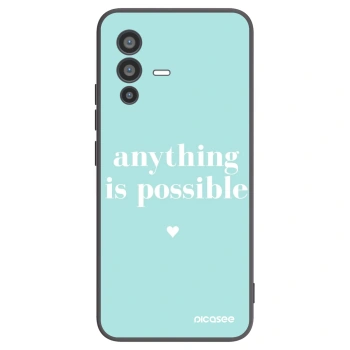 Picasee crna silikonska maskica za Vivo V23 5G - Anything is possible