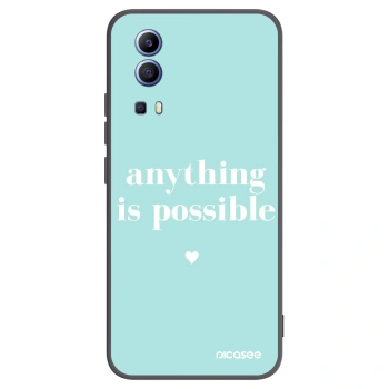 Picasee crna silikonska maskica za Vivo Y52 5G - Anything is possible