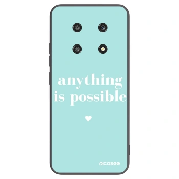 Picasee crna silikonska maskica za Honor Magic4 Lite 5G - Anything is possible