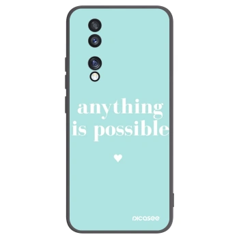 Picasee crna silikonska maskica za Honor 70 - Anything is possible