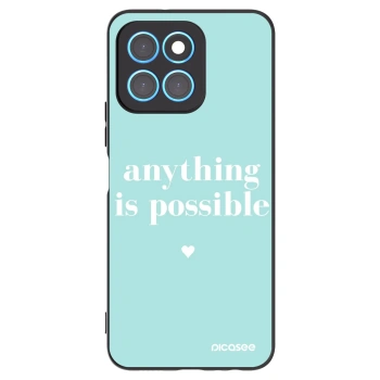 Picasee crna silikonska maskica za Honor X8 5G - Anything is possible
