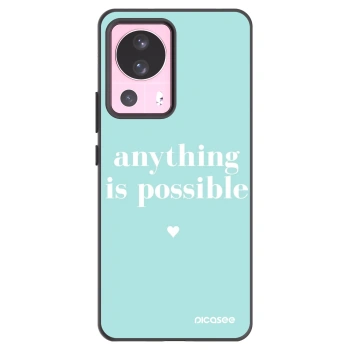 Picasee crna silikonska maskica za Xiaomi 13 Lite - Anything is possible