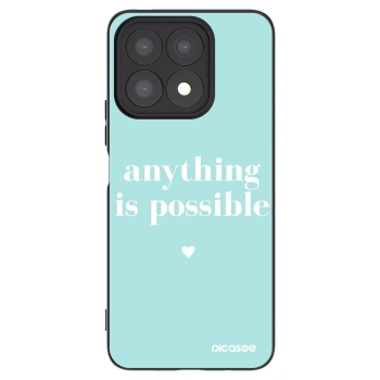 Picasee crna silikonska maskica za Honor X8a - Anything is possible