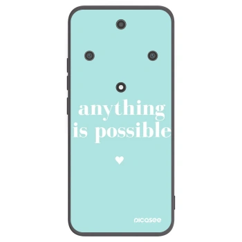 Picasee crna silikonska maskica za Honor Magic5 Lite 5G - Anything is possible