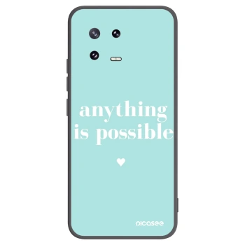 Picasee crna silikonska maskica za Xiaomi 13 Pro - Anything is possible