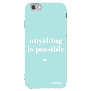 Picasee silikonska prozirna maskica za Apple iPhone 6/6S - Anything is possible