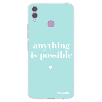 Picasee silikonska prozirna maskica za Honor 8X - Anything is possible