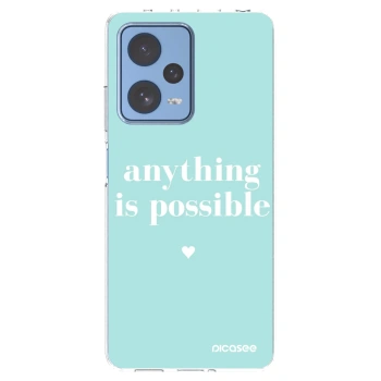 Picasee silikonska prozirna maskica za Xiaomi Redmi Note 12 Pro 5G - Anything is possible