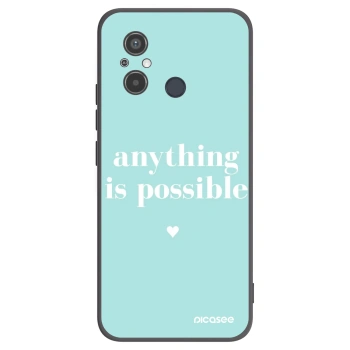 Picasee crna silikonska maskica za Xiaomi Redmi 12C - Anything is possible
