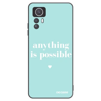 Picasee crna silikonska maskica za Xiaomi Redmi Note 12S - Anything is possible