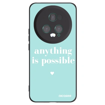 Picasee crna silikonska maskica za Honor Magic5 Pro - Anything is possible