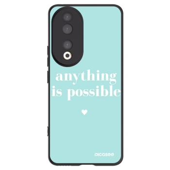 Picasee crna silikonska maskica za Honor 90 5G - Anything is possible