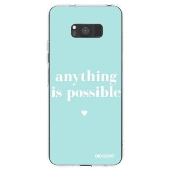 Picasee silikonska prozirna maskica za Samsung Galaxy S8 G950F - Anything is possible