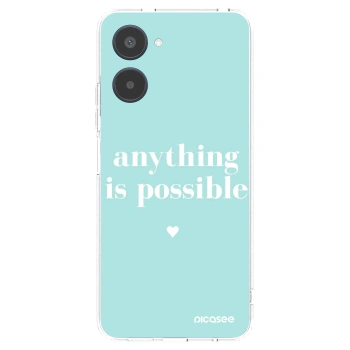 Picasee silikonska prozirna maskica za Realme 10 4G - Anything is possible
