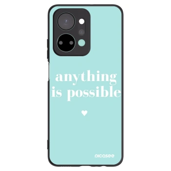 Picasee crna silikonska maskica za Honor X7a - Anything is possible