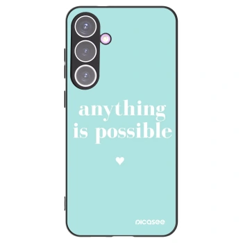 Picasee crna silikonska maskica za Samsung Galaxy S24+ S926B 5G - Anything is possible