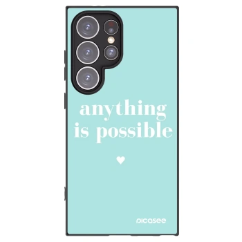 Picasee crna silikonska maskica za Samsung Galaxy S24 Ultra S928B 5G - Anything is possible