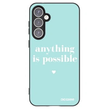 Picasee crna silikonska maskica za Samsung Galaxy S23 FE S711B - Anything is possible