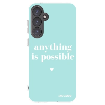 Picasee silikonska prozirna maskica za Samsung Galaxy S23 FE S711B - Anything is possible