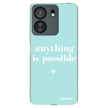 Picasee silikonska prozirna maskica za Xiaomi Redmi 13C 4G - Anything is possible