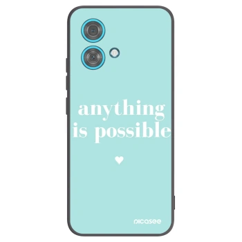 Picasee crna silikonska maskica za Motorola Edge 40 Neo - Anything is possible