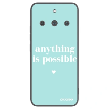 Picasee crna silikonska maskica za Realme 11 Pro+ - Anything is possible