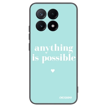 Picasee crna silikonska maskica za Xiaomi Poco X6 Pro - Anything is possible