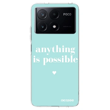 Picasee silikonska prozirna maskica za Xiaomi Poco X6 Pro - Anything is possible