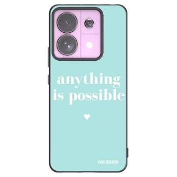Picasee crna silikonska maskica za Xiaomi Redmi Note 13 Pro 5G - Anything is possible