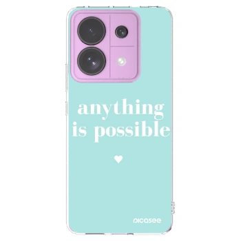Picasee silikonska prozirna maskica za Xiaomi Redmi Note 13 Pro 5G - Anything is possible