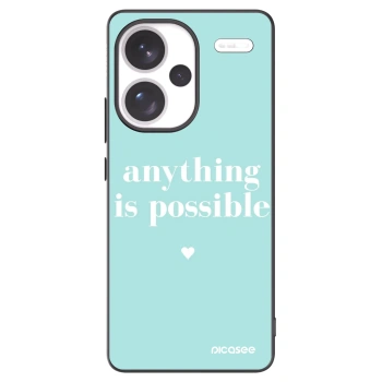 Picasee crna silikonska maskica za Xiaomi Redmi Note 13 Pro+ 5G - Anything is possible