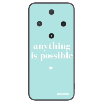 Picasee crna silikonska maskica za Honor Magic6 Lite 5G - Anything is possible