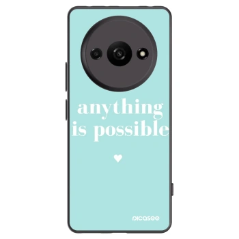 Picasee crna silikonska maskica za Xiaomi Redmi A3 - Anything is possible