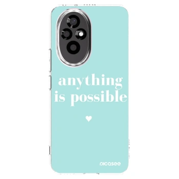 Picasee silikonska prozirna maskica za Honor 200 5G - Anything is possible