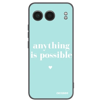 Picasee crna silikonska maskica za OnePlus Nord 4 - Anything is possible