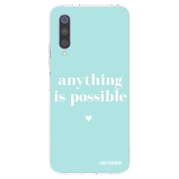 Picasee silikonska prozirna maskica za Xiaomi Mi 9 - Anything is possible