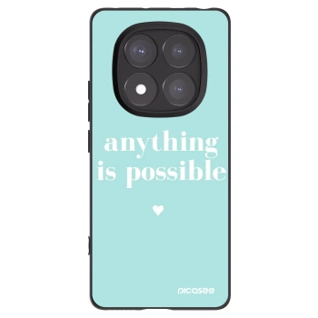 Picasee crna silikonska maskica za Xiaomi Redmi Note 14 Pro+ 5G - Anything is possible