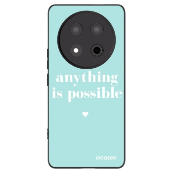 Picasee crna silikonska maskica za Honor Magic7 Lite 5G - Anything is possible