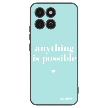 Picasee crna silikonska maskica za Honor 200 Smart 5G - Anything is possible