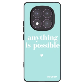 Picasee crna silikonska maskica za Xiaomi Redmi Note 14 Pro 4G - Anything is possible