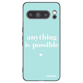 Picasee crna silikonska maskica za Google Pixel 8 Pro - Anything is possible